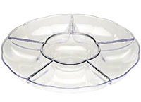 Clear Compartment Serving Tray