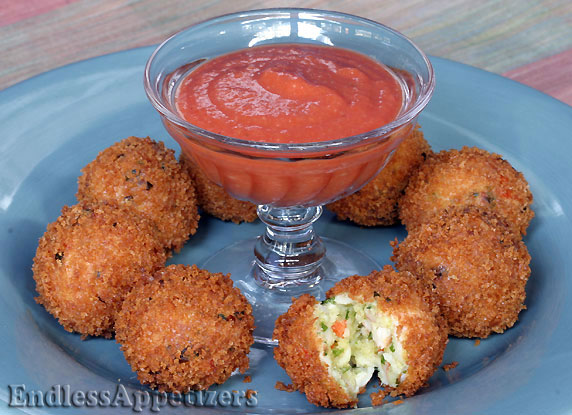 Crab Croquettes with Cocktail Sauce