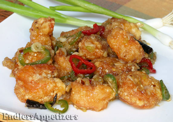 Crispy Sweet and Spicy Shrimp