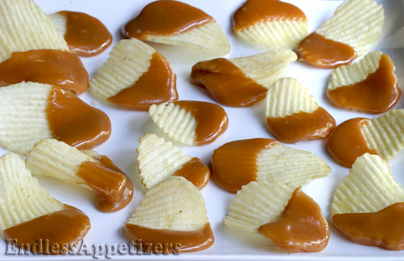 Caramel Dipped Potato Chips